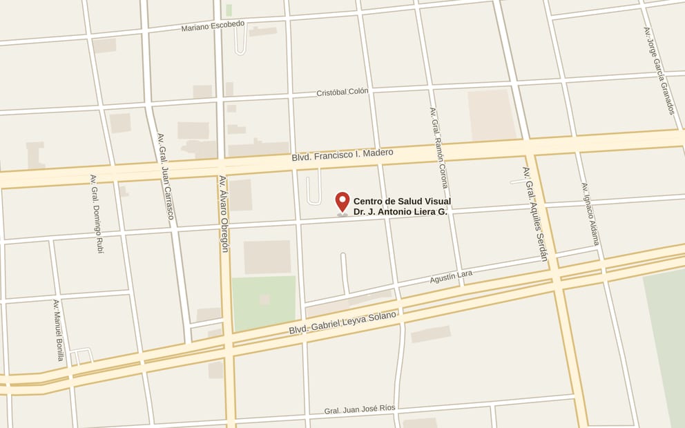 Mapa de cómo llegar: Francisco Villa 163 oriente, Col. Centro, Culiacán, Sinaloa, C.P. 80000